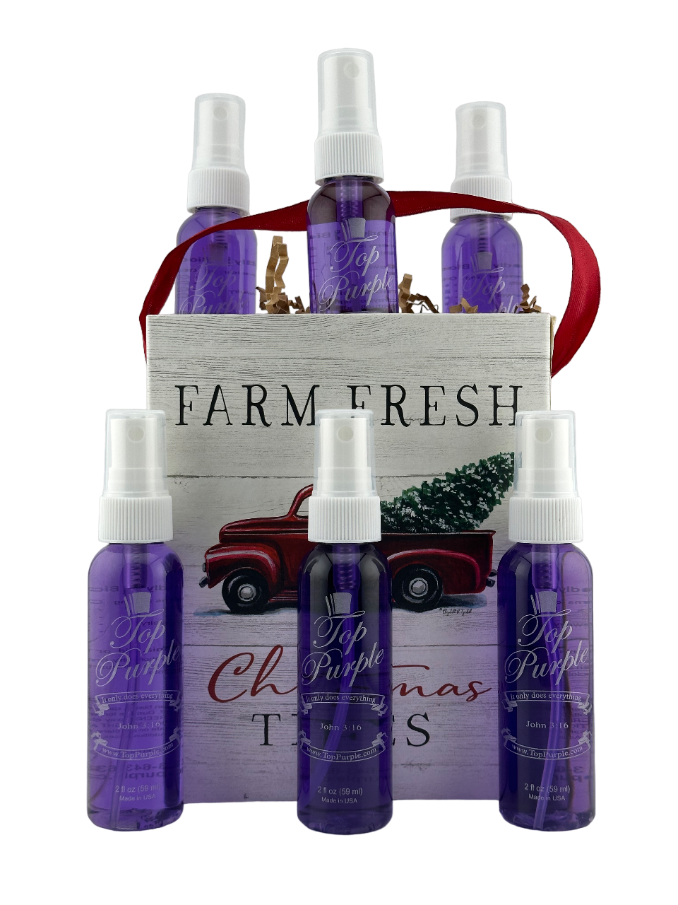 Christmas Sale! 6 Pack of Top Purple 2oz Bottles