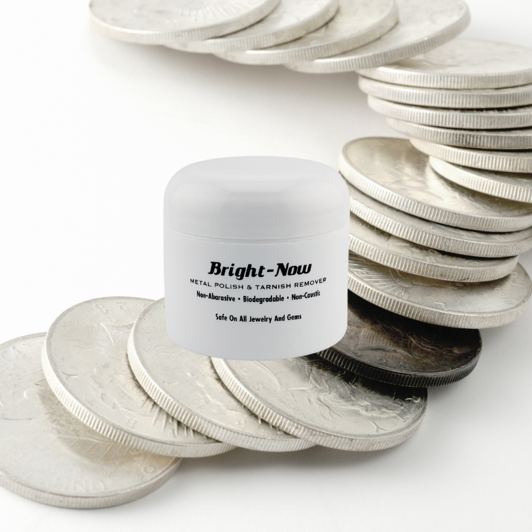 Bright Now Jewelry, Metal Polish and Tarnish Remover 2 Ounce Jar