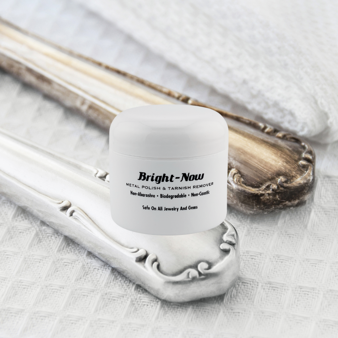 Bright Now Jewelry, Metal Polish and Tarnish Remover 2 Ounce Jar